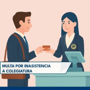 Multa por inasistencia a Ceremonia de Colegiatura