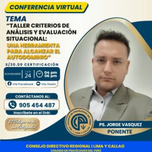 Taller: Criterios de análisis y evaluación situacional: Una herramienta para alcanzar el autodominio