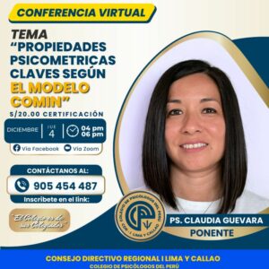 Propiedades psicométricas claves según el modelo COMIN