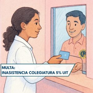 Multa por inasistencia a ceremonia de colegiatura 5% UIT