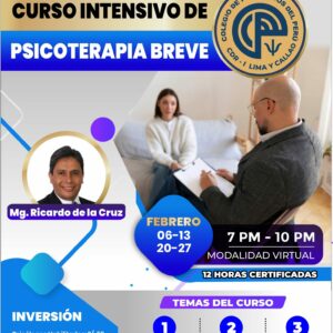 [Habilitados] Curso especializado del mes: Psicoterapia Breve; Técnicas de Abordaje