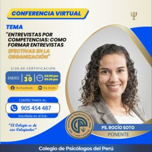 Conferencia Virtual Entrevistas por competencias: Cómo formar entrevistadores efectivos en la organización.