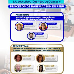 Jornada  Innovaciones en la Evaluación Psicológica y Procesos de Baremación en Perú
