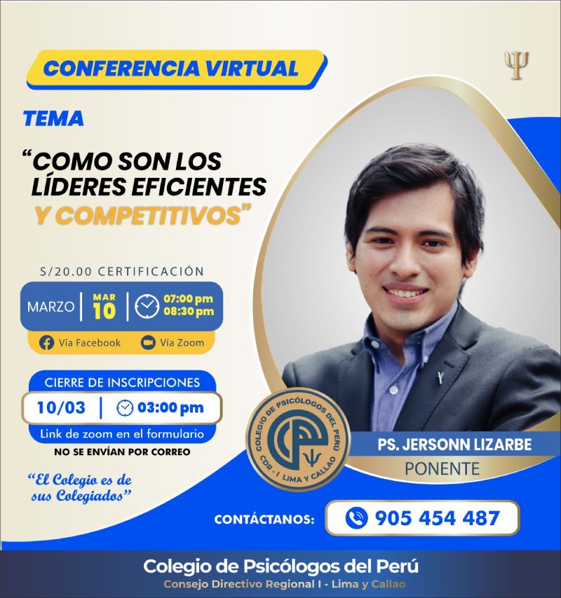 Conferencia Virtual Cómo son los Líderes Eficientes y Competitivos