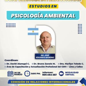 Conferencia Virtual: Psicología ambiental