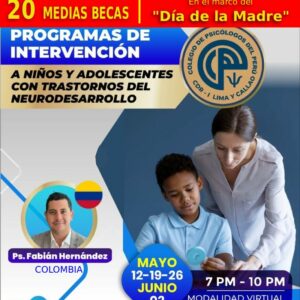 [Promoción] Programas de intervención a niños y adolescentes con trastornos del neurodesarrollo
