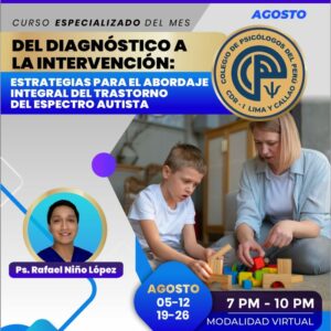 [Bachilleres] DEL DIAGNÓSTICO A LA INTERVENCIÓN: ESTRATEGIAS PARA EL ABORDAJE INTEGRAL DEL TRASTORNO DEL ESPECTRO AUTISTA