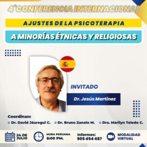 CONFERENCIA: AJUSTE DE LA PSICOTERAPIA A MINORIAS ÉTNICAS O RELIGIOSAS
