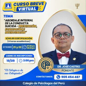 CONFERENCIA: PREVENCION DE LA CONDUCTA SUICIDA