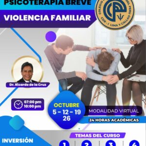 MEDIAS BECAS - Curso Psicoterapia Breve - Violencia Familiar