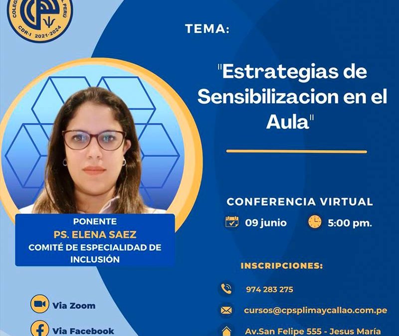 Conferencia: Estrategias de sensibilización en el aula