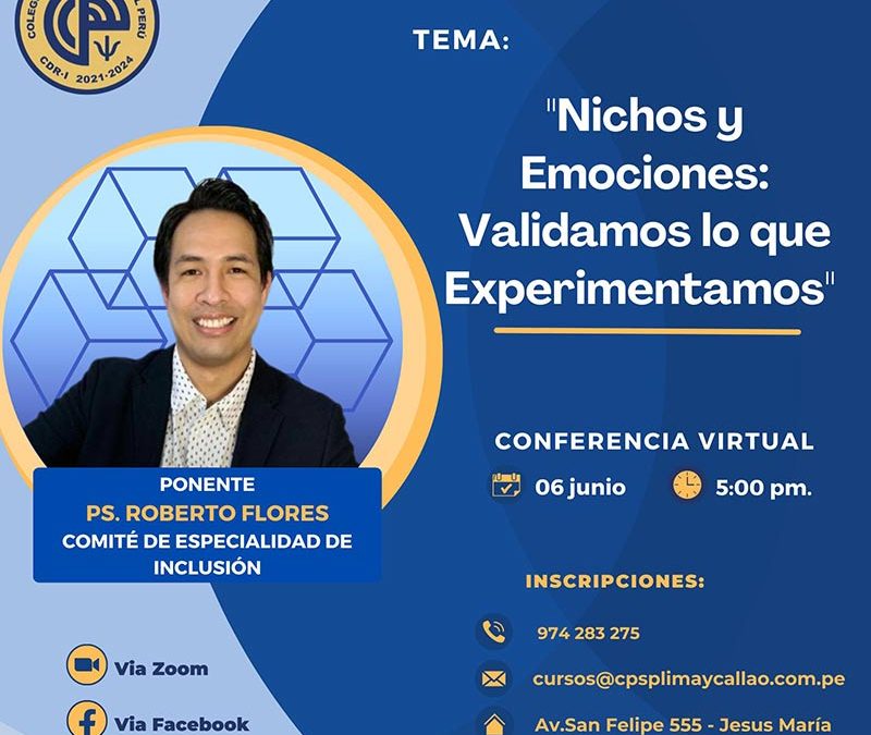 Conferencia- Nichos y emociones: Validamos lo que experimentamos