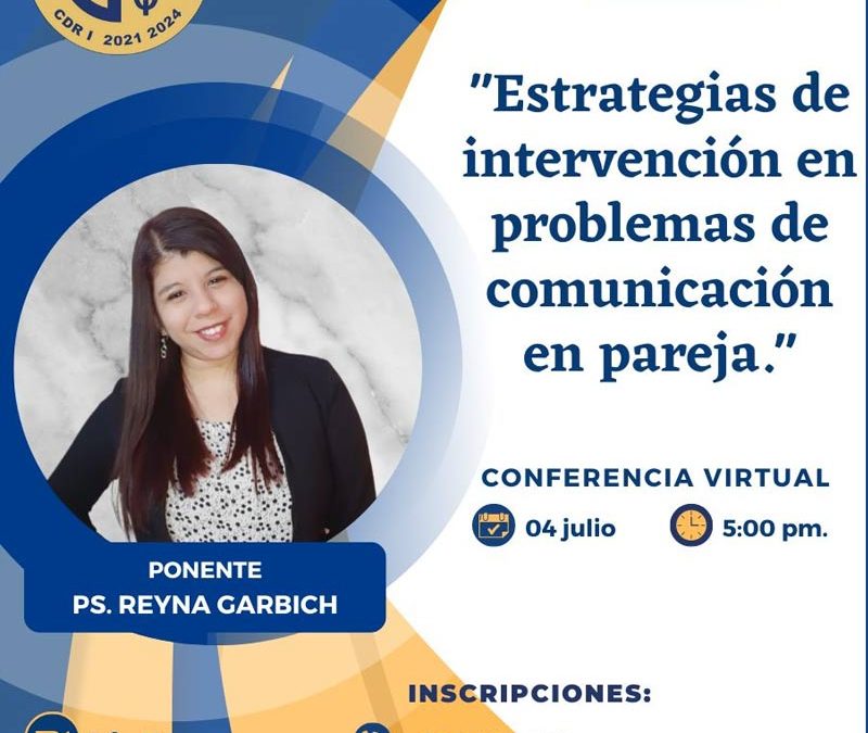 Conferencia: Estrategias de intervención en problemas de comunicación en pareja