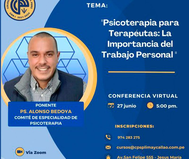 Psicoterapia para terapeutas: La importancia del trabajo personal.