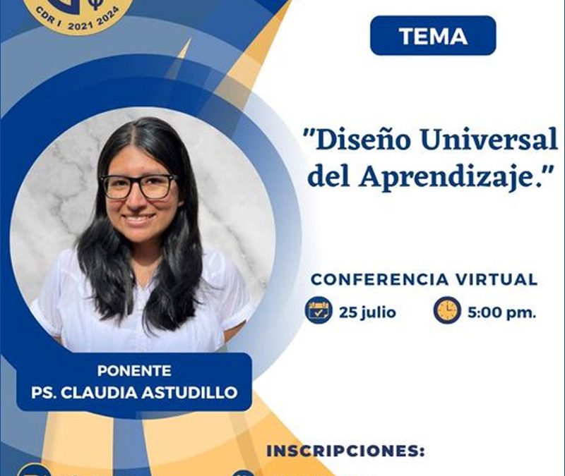 Conferencia: Diseño universal del aprendizaje