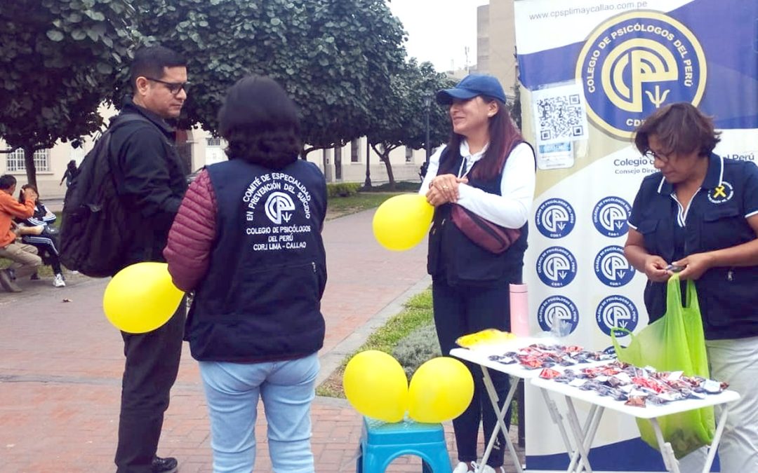 CDR-Lima y Callao realiza Campaña de Prevención de Conducta Suicida en Parque de la Cultura de Lima Metropolitana