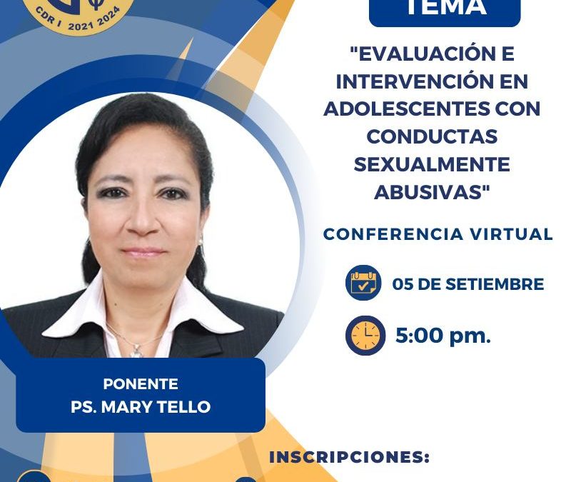 Evaluación e intervención en adolescentes con conductas sexualmente abusivas