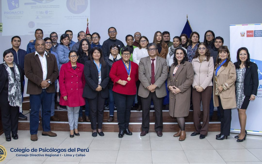 CDR I Lima y Callao y PRONACEJ promueven curso especializado en valoración del riesgo en adolescentes con conductas sexualmente abusivas