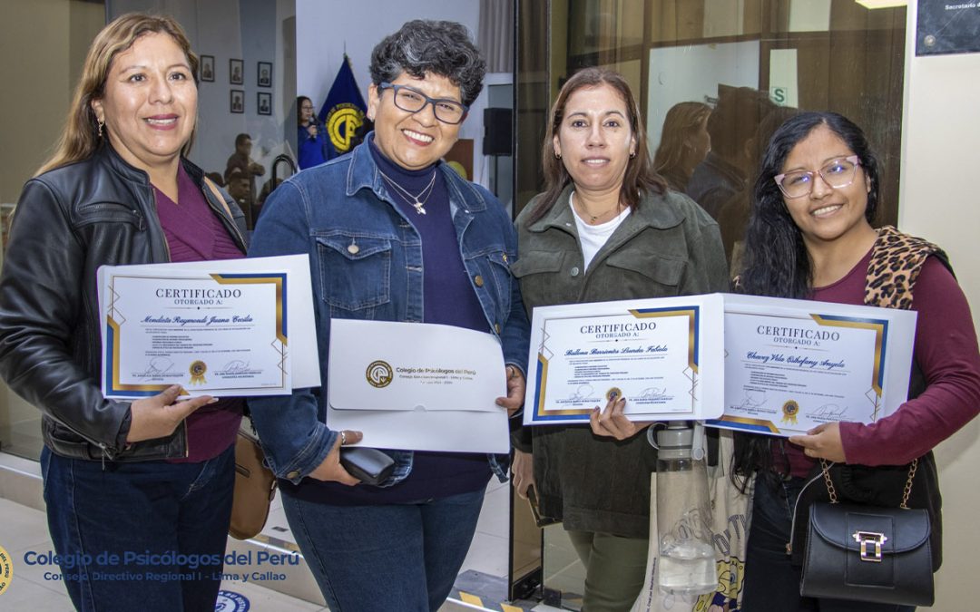 Psicólogos que se incorporarán a la orden profesional participaron de Curso de Actualización