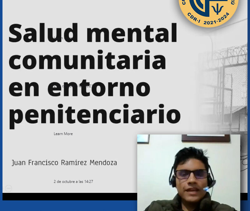 Conferencia: Salud mental comunitaria en entorno penitenciario