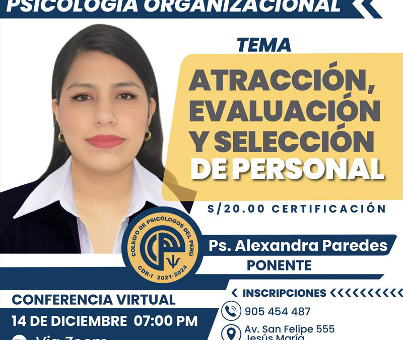 Atracción, evaluación y selección de personal