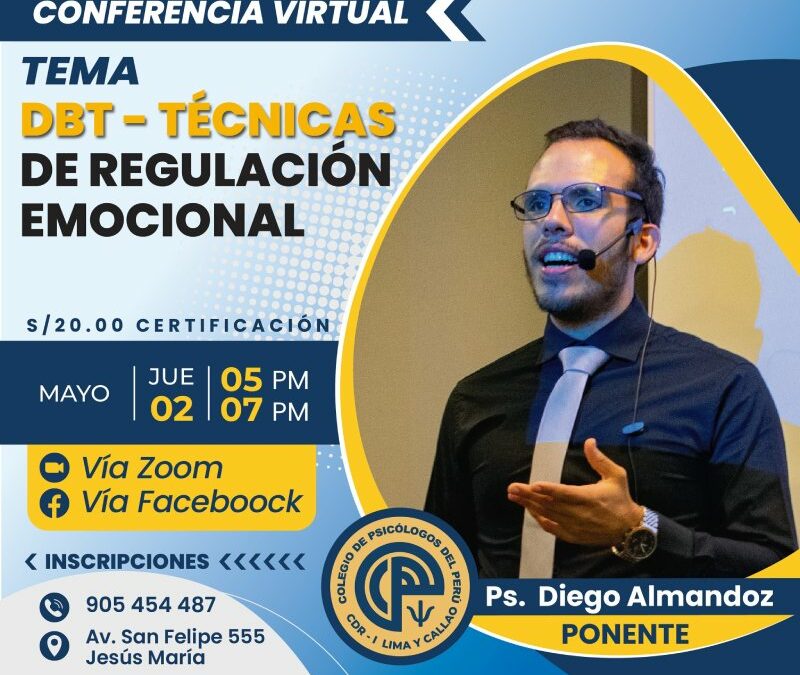 Conferencia: DBT-Técnicas de regulación emocional