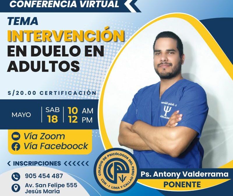 Conferencia: Intervención en duelo en adultos