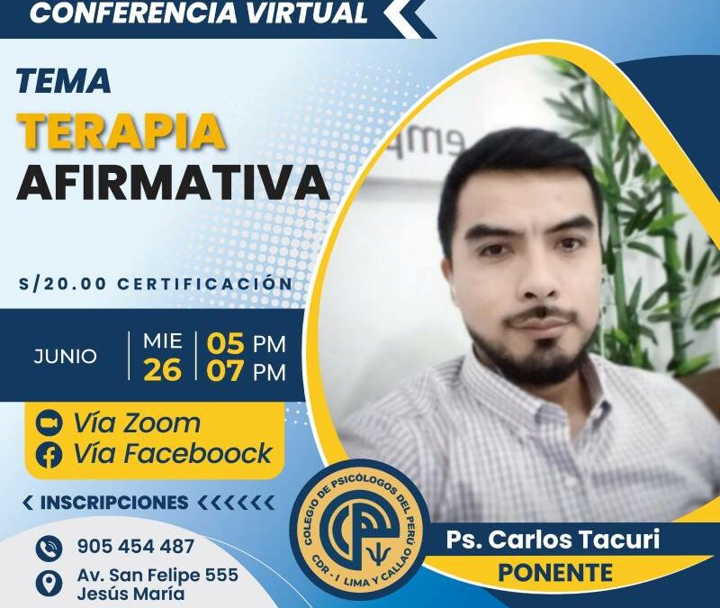 Conferencia: Terapia Alternativa