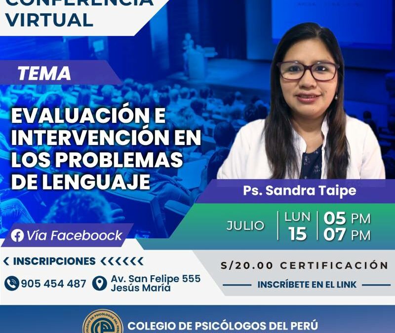 Evaluación e intervención en los problemas del lenguaje