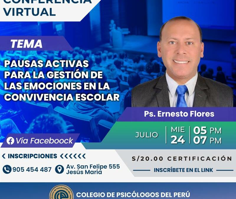 Pausas activas para la gestión de las emociones en la convivencia escolar