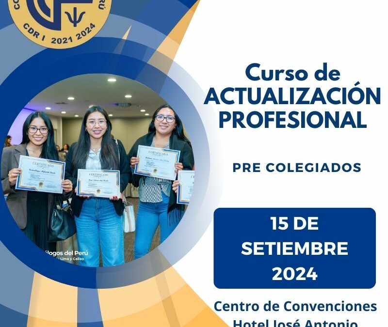 Curso de actualización profesional 15 de Setiembre