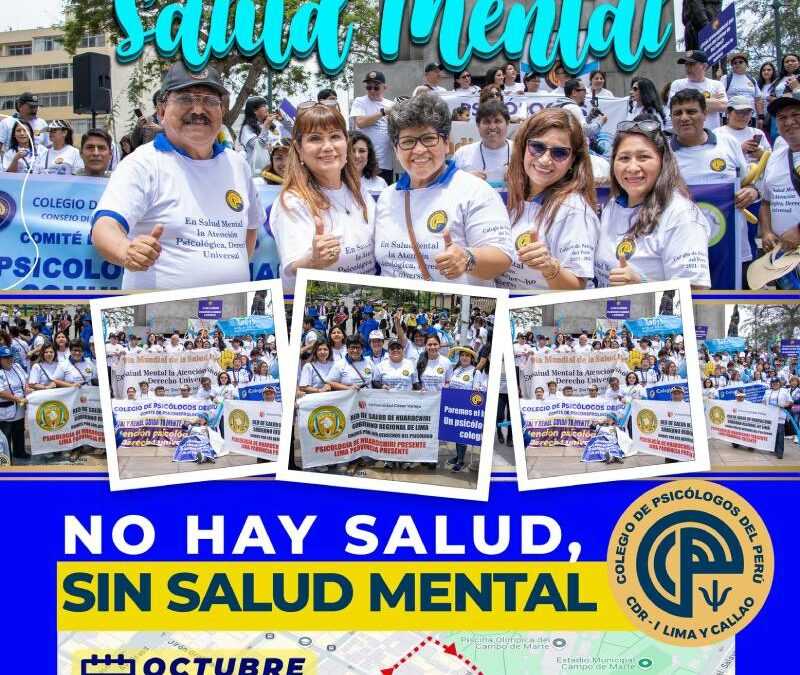 GRAN MARCHA POR EL DÍA DE LA SALUD MENTAL 12 DE OCTUBRE