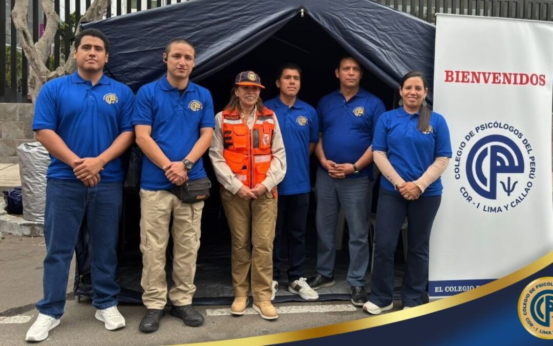 Comité de Emergencias y Desastres del Colegio de Psicólogos del Perú participó en el Simulacro Nacional Multipeligro para fortalecer la cultura de prevención