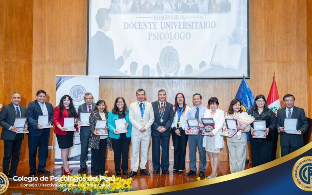 CDR I Lima y Callao rindió homenaje a destacados docentes universitarios de Psicología por su aporte a la formación profesional
