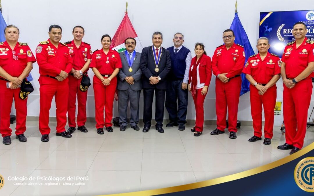 Colegio de Psicólogos del Perú CDR I Lima y Callao reconoció la labor del Comité de Emergencias y Desastres por su destacada misión humanitaria internacional
