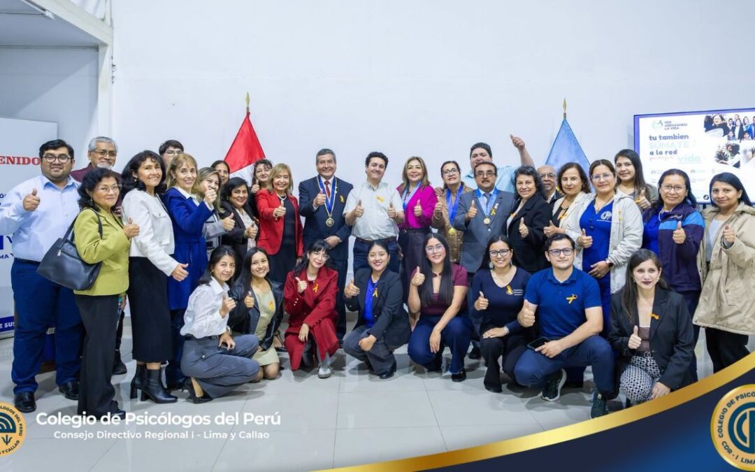 CDR I Lima y Callao reconoce trayectoria y aporte a la Psicología, la salud mental y la prevención del suicidio